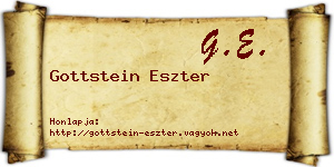 Gottstein Eszter névjegykártya